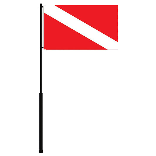 Mate Series Flag Pole 72 wDive Flag FP72DIVE