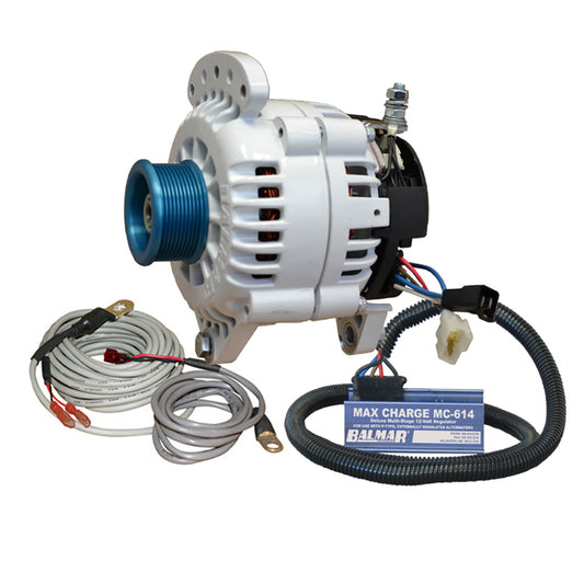 Balmar Alternator 100 AMP Kit 12V 315 Dual Foot Saddle J10 Pulley Regulator Temp Sensor 60YPMC100J10