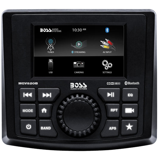 Boss Audio MGV520B Marine Stereo wAMFMBTUSBRear Camera MGV520B