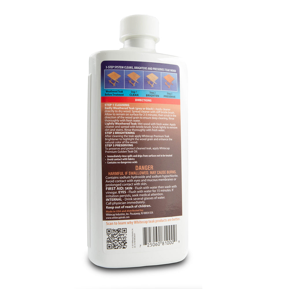 Whitecap Premium Teak Cleaning 16oz TK81000