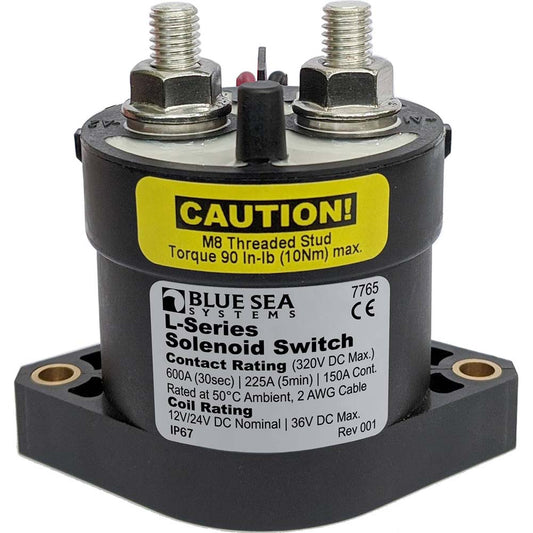 Blue Sea 7765 LSeries Solenoid Switch 150A 1224V DC 7765