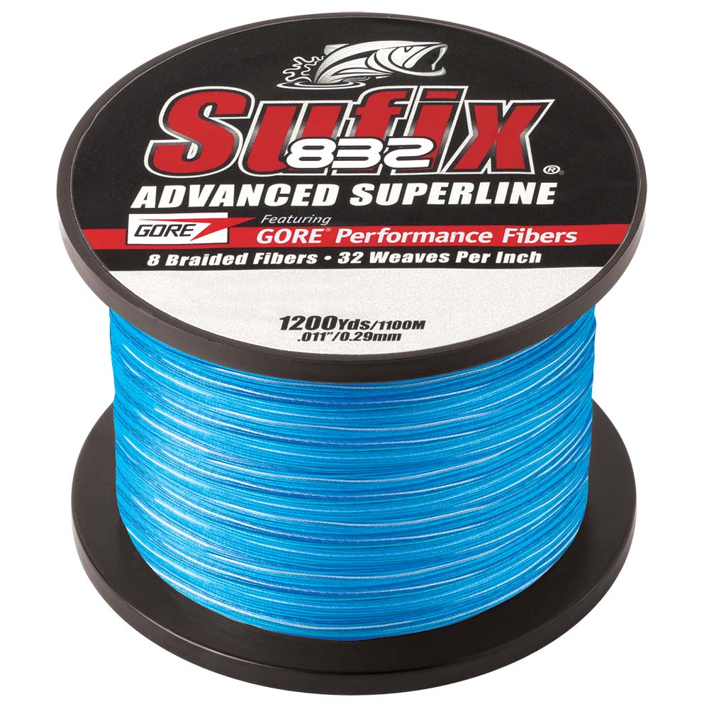 Sufix 832 Advanced Superline Braid 15lb Coastal Camo 1200 yds 660315CC
