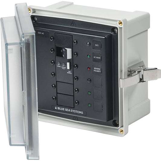 Blue Sea 3121 SMS Panel Enclosure wELCI 16A 3 Blanks 230V AC 3121