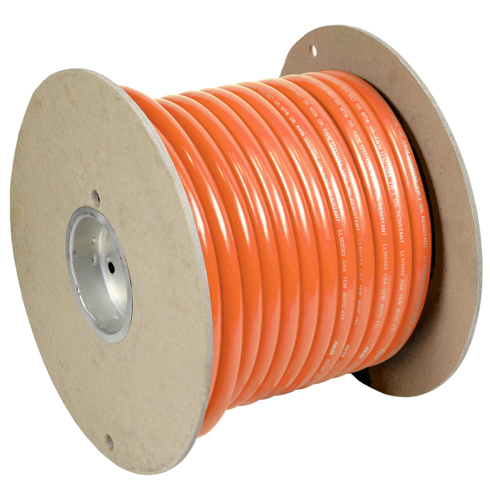 Pacer Orange 6 AWG Battery Cable 100 WUL6OR100
