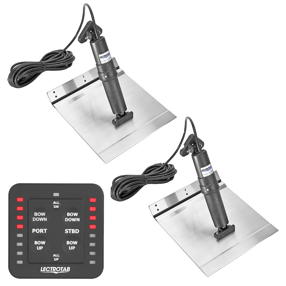 Lectrotab XKA Aluminum Alloy Trim Tab Kit wOneTouch Control 9 x 18 XKASL9X18A