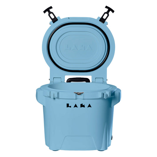 LAKA Coolers 30 Qt Cooler wTelescoping Handle Wheels Blue 1080