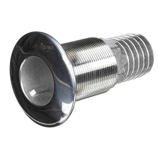 Attwood Stainless Steel ThruHull Standard Straight Barbed 112 Inner Diameter 665513