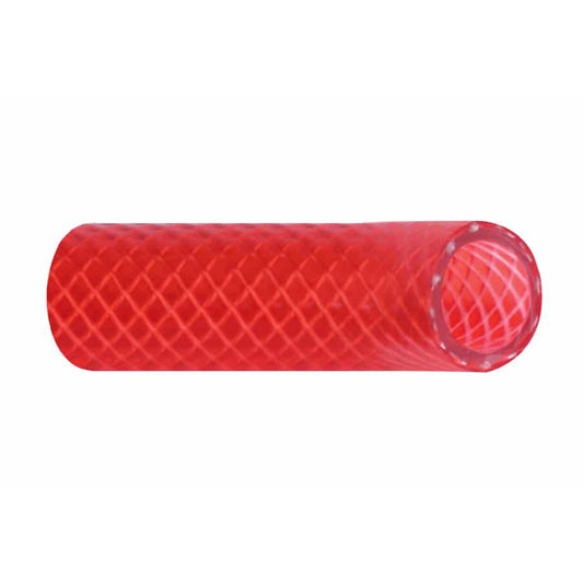 Trident Marine 12 x 50 Boxed Reinforced PVC FDA Hot Water Feed Line Hose Drinking Water Safe Translucent Red 1660126