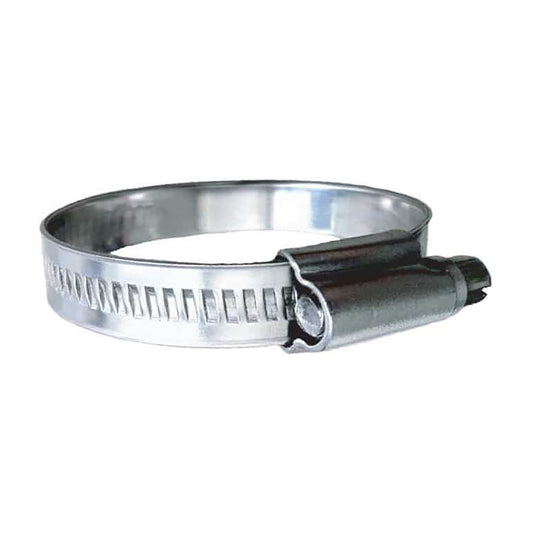 Trident Marine 316 SS NonPerforated Worm Gear Hose Clamp 1532 Band 58 1516 Clamping Range 10Pack SAE Size 8 7100121