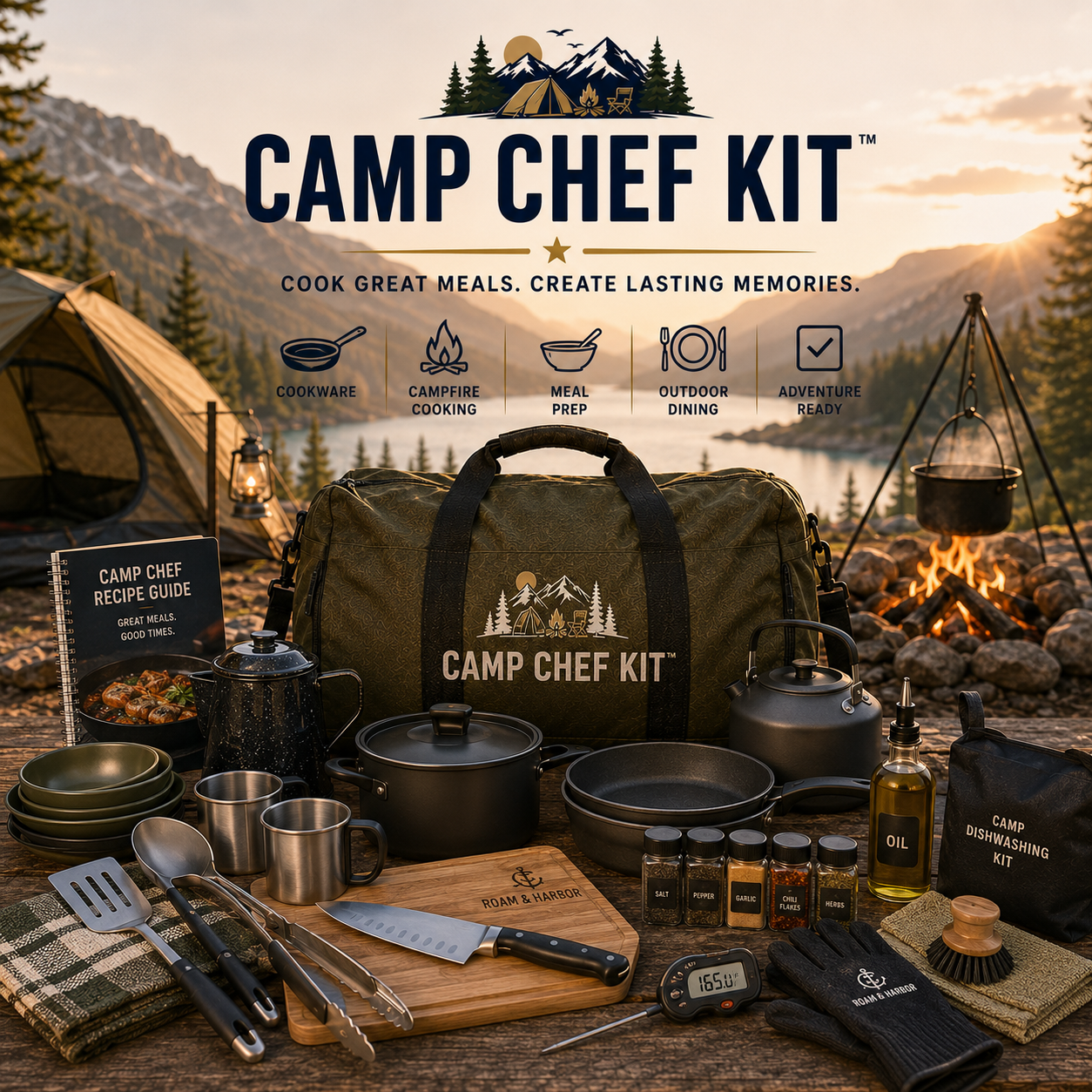 Camp Chef Kit | Outdoor Cooking & Camping Kitchen Essentials