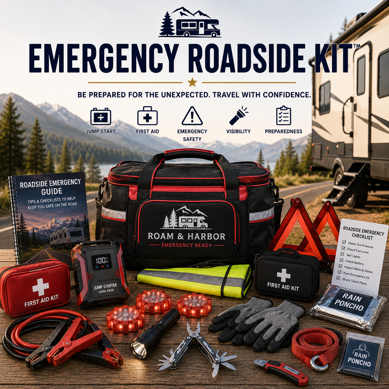Emergency Roadside Kit | RV Roadside Safety & Emergency Essentials