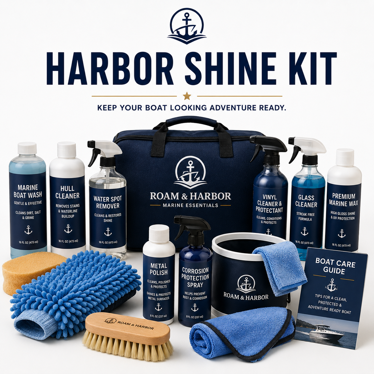 Harbor Shine Kit | Complete Marine Boat Cleaning Kit