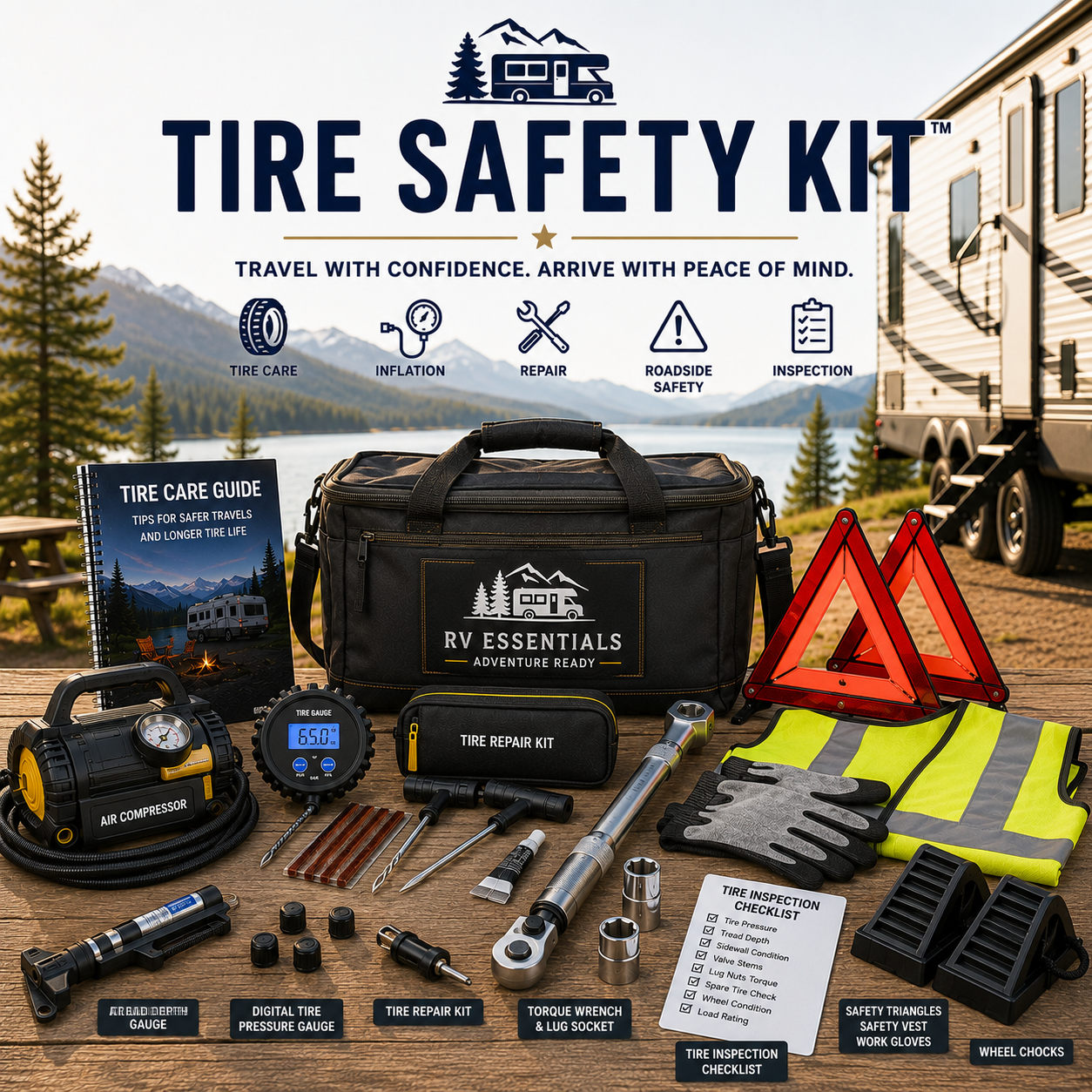 Tire Safety Kit | Essential RV Tire Care & Road Safety Kit