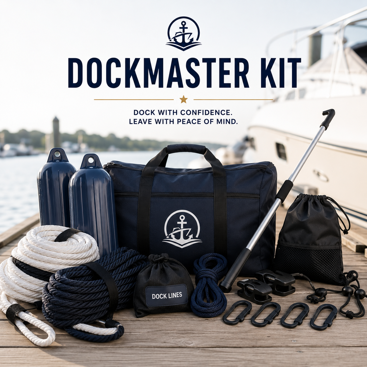 DockMaster Kit | Boat Docking Kit, Dock Lines & Fenders