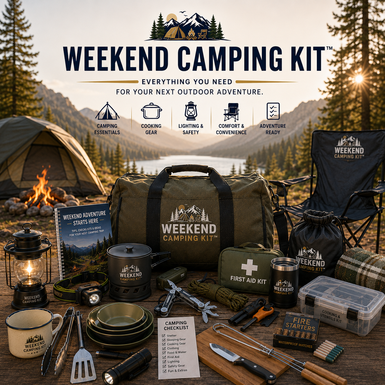 Weekend Camping Kit | Camping Essentials for Families & Outdoor Adventures