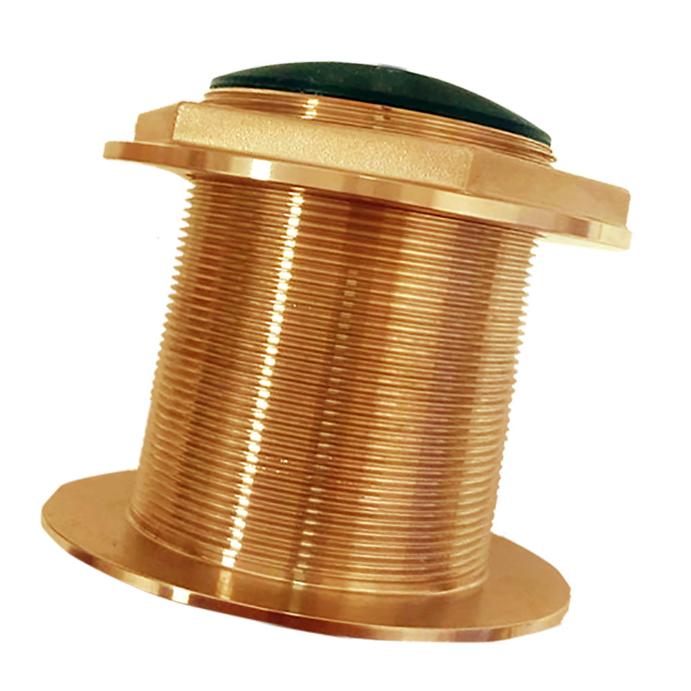 Echonautics Bronze LowProfile ThruHull MediumFrequency CHIRP Transducer  1kW 0 Tilt 85135kHz BT87M1KW00