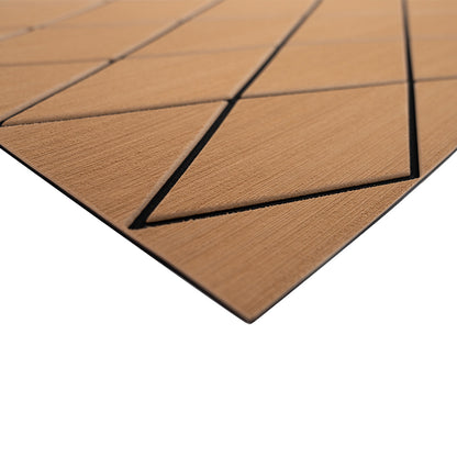 SeaDek 40 x 80 6mm Two Color Diamond Full Sheet  Brushed Texture  MochaBlack 1016mm x 2032mm x 6mm 5641180093