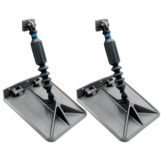 Smart Tabs SX Trim Tabs by Lectrotab 95 x 10 f1216 Boats w40lb Actuators  4080HP  Gunmetal Grey SXG951040