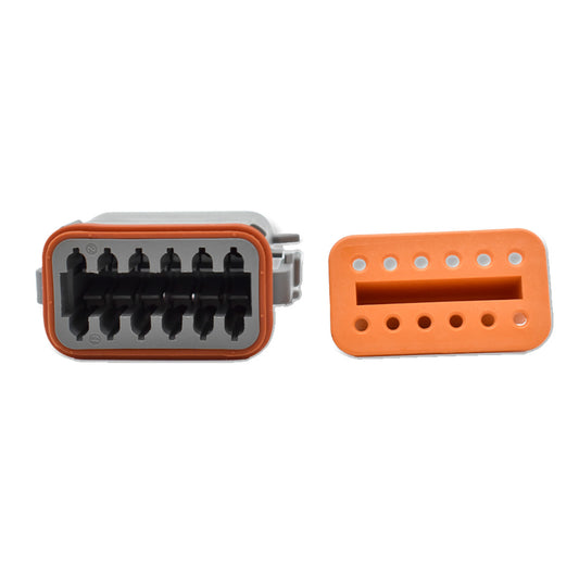 Bluewater 12 Position Female Deutsch Connector wWedge Lock DT0612S