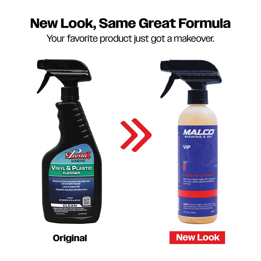 Malco VIP Vinyl  Plastic Cleaner  16oz 166316