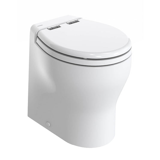 Thetford Silence 2G wWood Polyester Soft Close Seat  Standard Solenoid  High White 12V TE2G012NWD00C00
