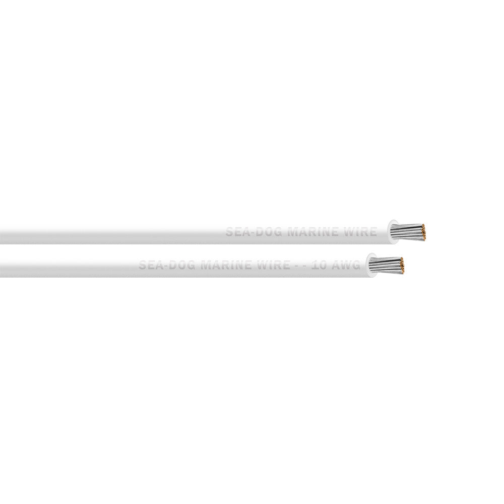 SeaDog 10 AWG White Primary Wire  250 8010054