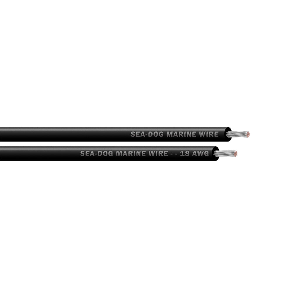 SeaDog 18 AWG Black Primary Wire  100 8018012