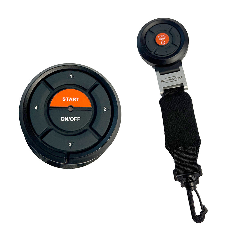 CoastKey Premium Plus Quad Mercury Engine Keyless Ignition wKeyless StopStart Remote StopStart Ecos Rem TrimTilt C0412