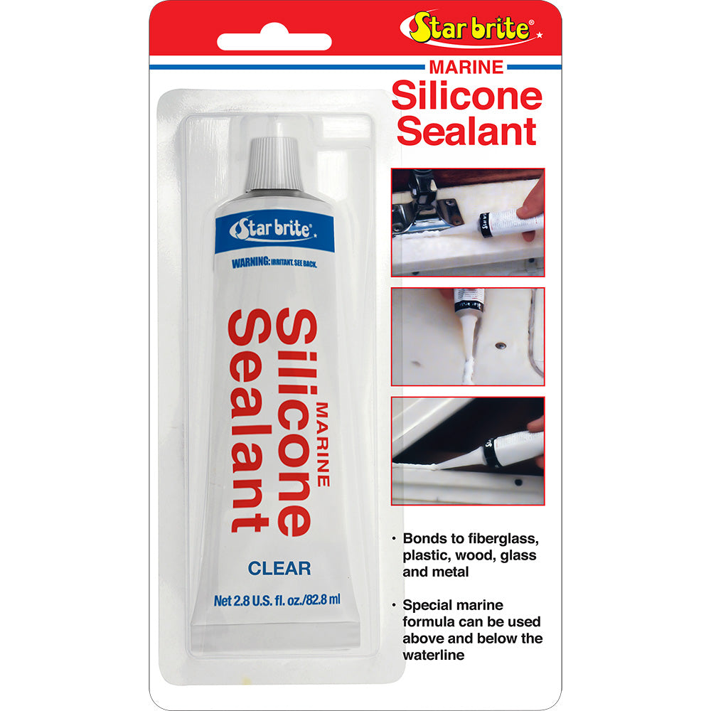 Star brite Marine Silicone Sealant  Clear  28 oz 82102