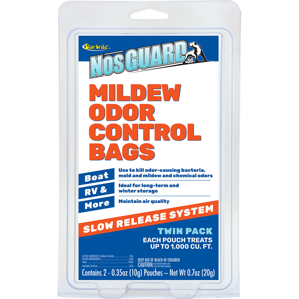 Star brite NosGUARD Mildew Odor Control Bags Slow Release System 2Pack 89950