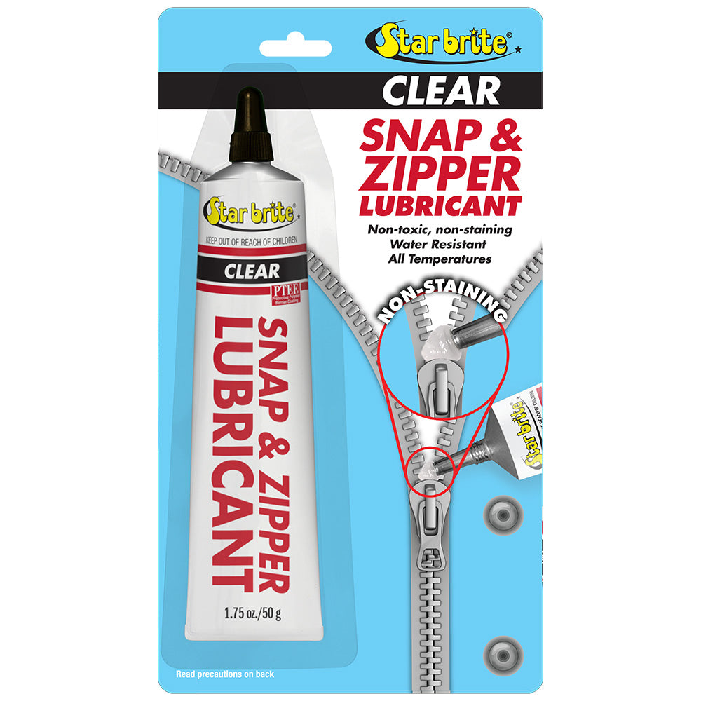 Star brite Snap  Zipper Lubricant  Clear MultiUse  175 oz 89102P