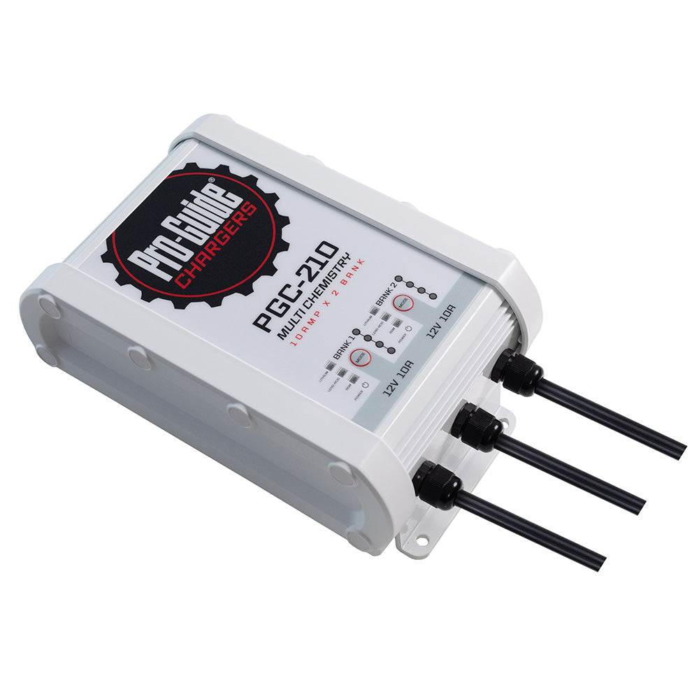 ProGuide 2 Bank OnBoard Battery Charger  12V  10Amp PGC210