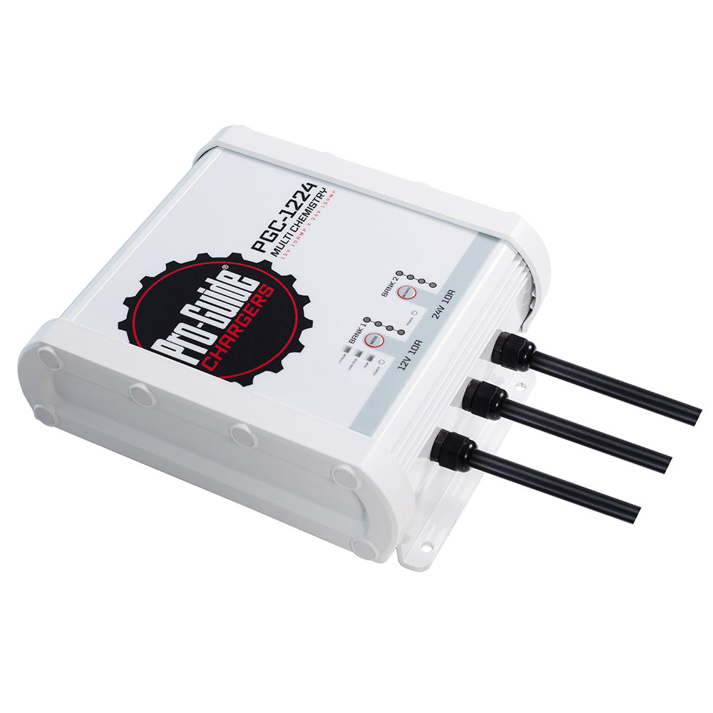 ProGuide 2 Bank OnBoard Battery Charger  1 12V  1 24V  20Amp PGC1224