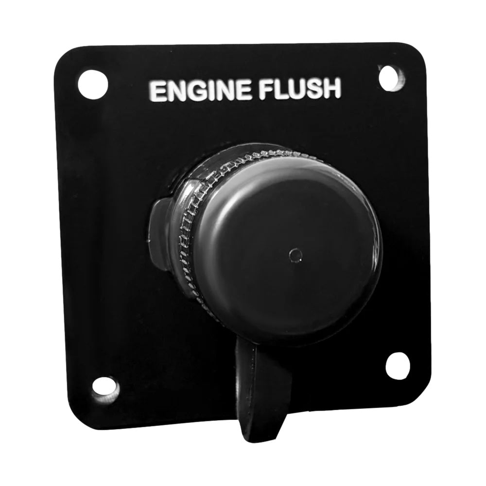 Flushmaster Vertical Single Outlet Flush Port Reroute  Black Acrylic  12 Barb SMQCR1BV12