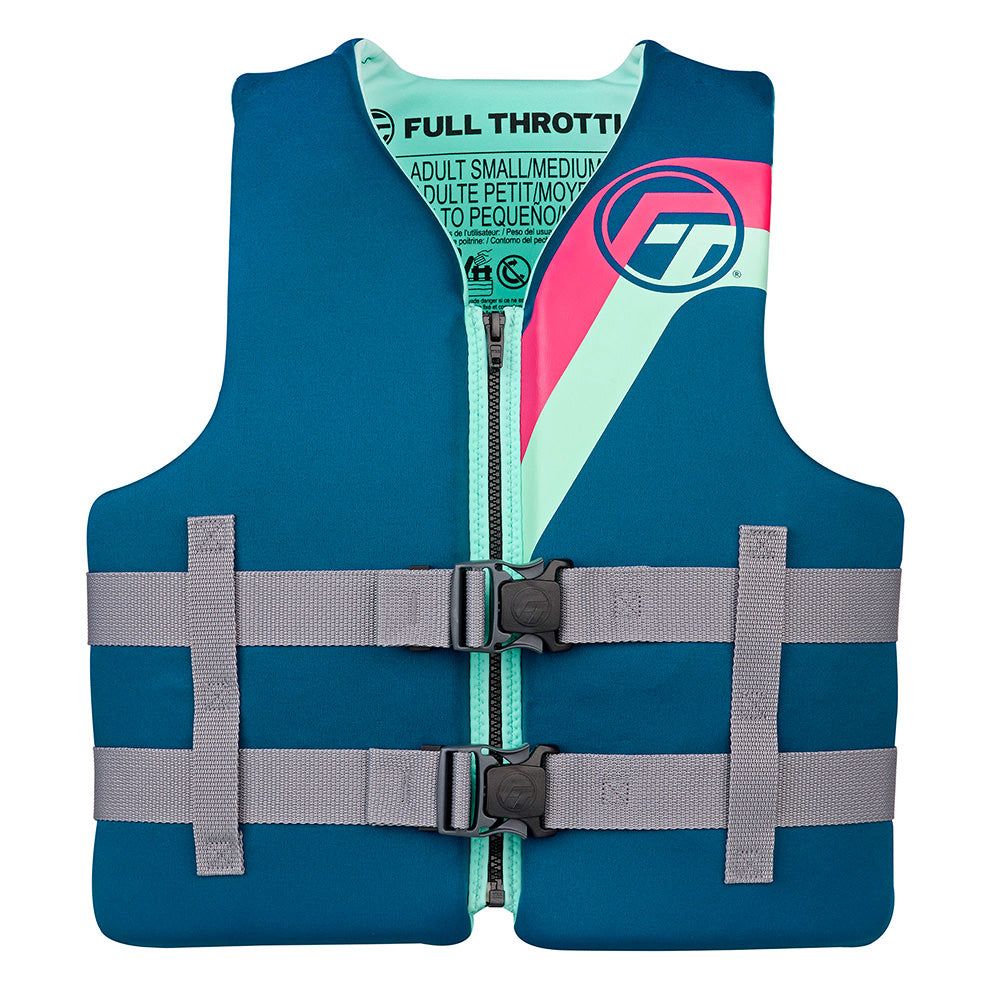 Full Throttle Adult RapidDry Life Jacket  SM  Aqua 14210050503027