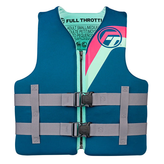 Full Throttle Adult RapidDry Life Jacket  SM  Aqua 14210050503027
