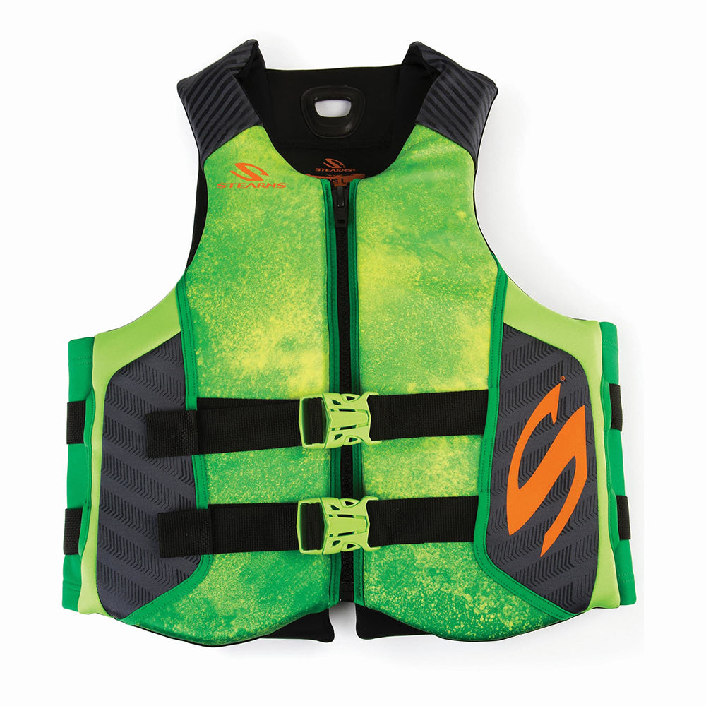 Stearns Adult Hydroprene Life Vest  Green  Medium 2000037992