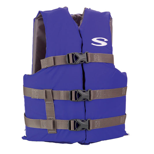 Stearns Adult Life Vest USCG Approved Type III PFD  Blue  Standard Fit 2158937