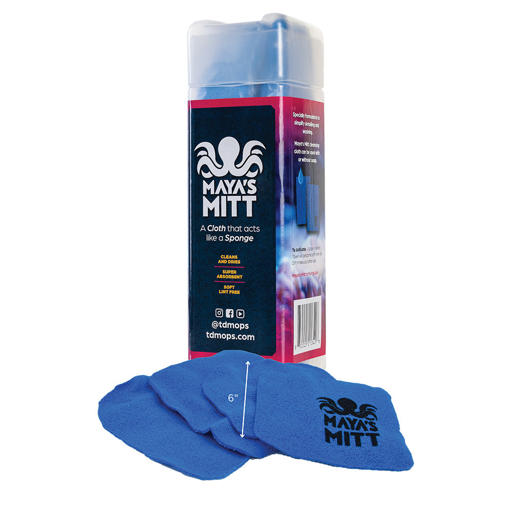 TD Mop Mayas Mitt  Detailing Sponge Cloth  6 x 6 4Pack MMSMALL