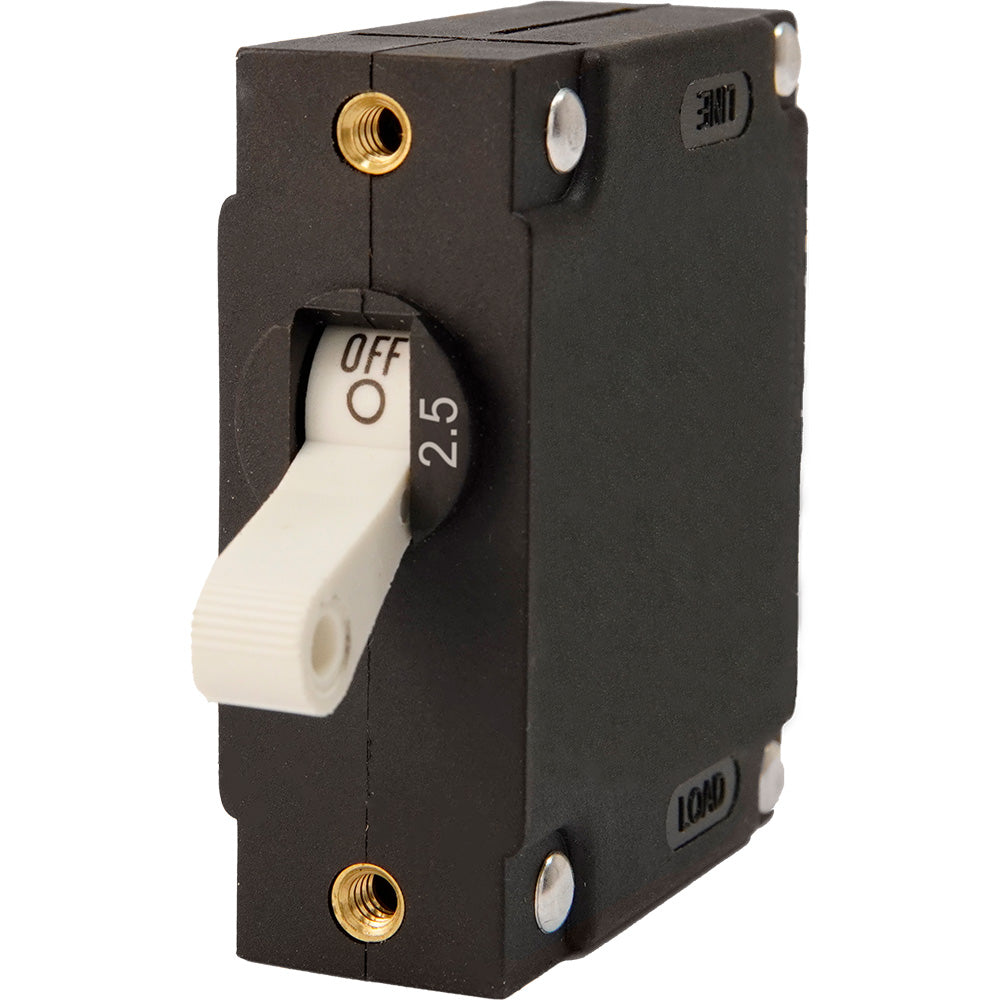 Egis A Series White Toggle Panel Mount Circuit Breaker  Single Pole 25A 320103