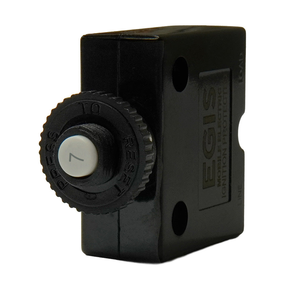 Egis 7A Push Button Panel Mount Circuit Breaker  Spade Terminal 471107