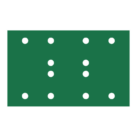 RUPES PROCUT Film Abrasive Sheet 80mm x130mm 315 x 51  12 Holes  P180 Grit Box of 100pcs 945FB180