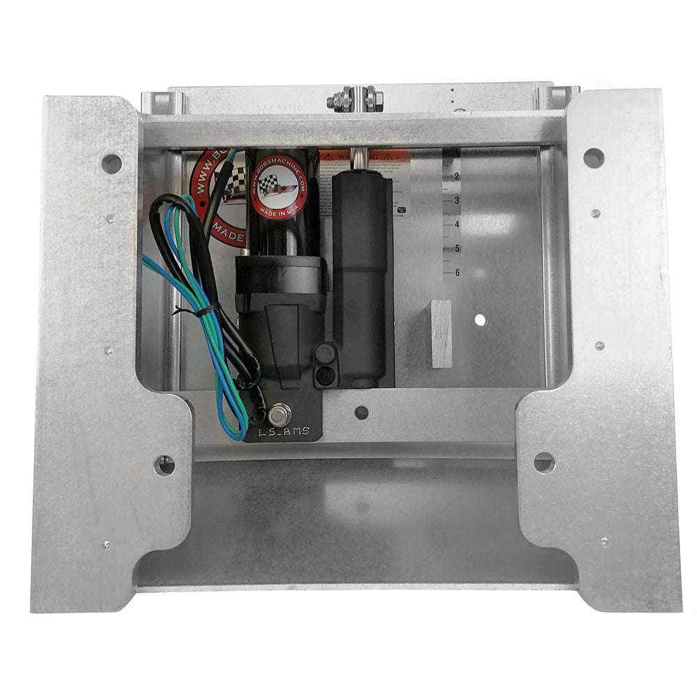 Bobs Machine 2 Setback Action Series Hydraulic Jack Plate  Silver 100112112NOPCNOSPNNG