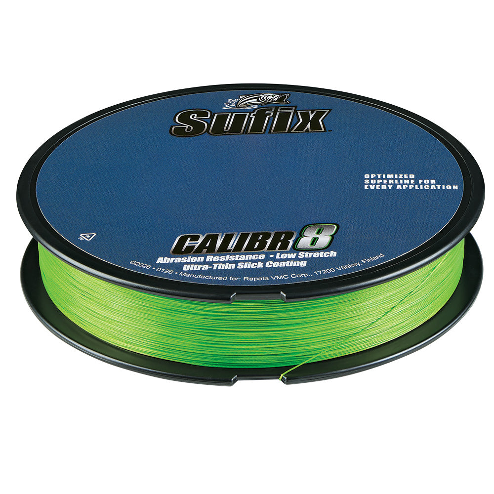 Sufix Calibr8 Braid 300yds 6lb  Neon Lime 694106L