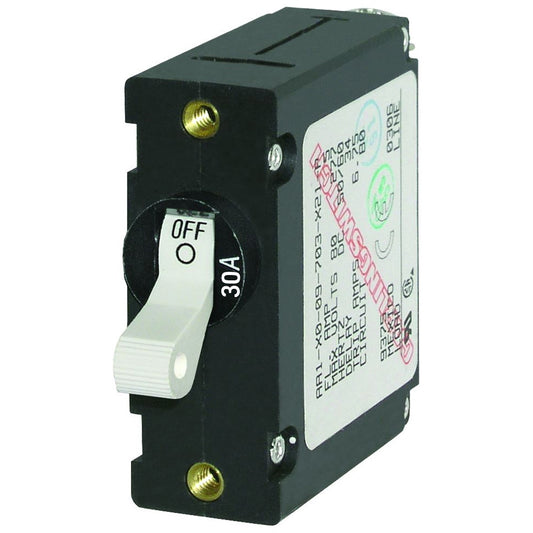Blue Sea 7222 ACDC Single Pole Magnetic World Circuit Breaker  30AMP 7222