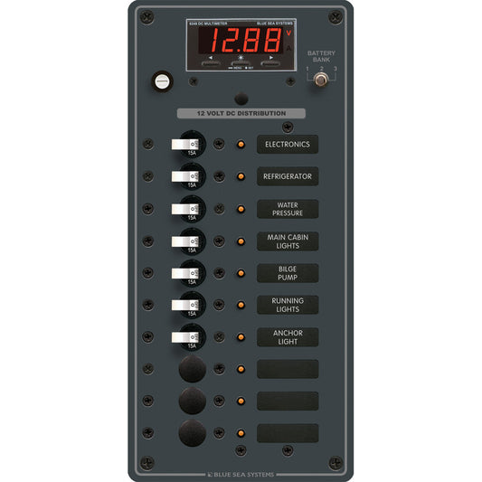 Blue Sea 8402 DC 10 Position wMultiFunction Meter 8402