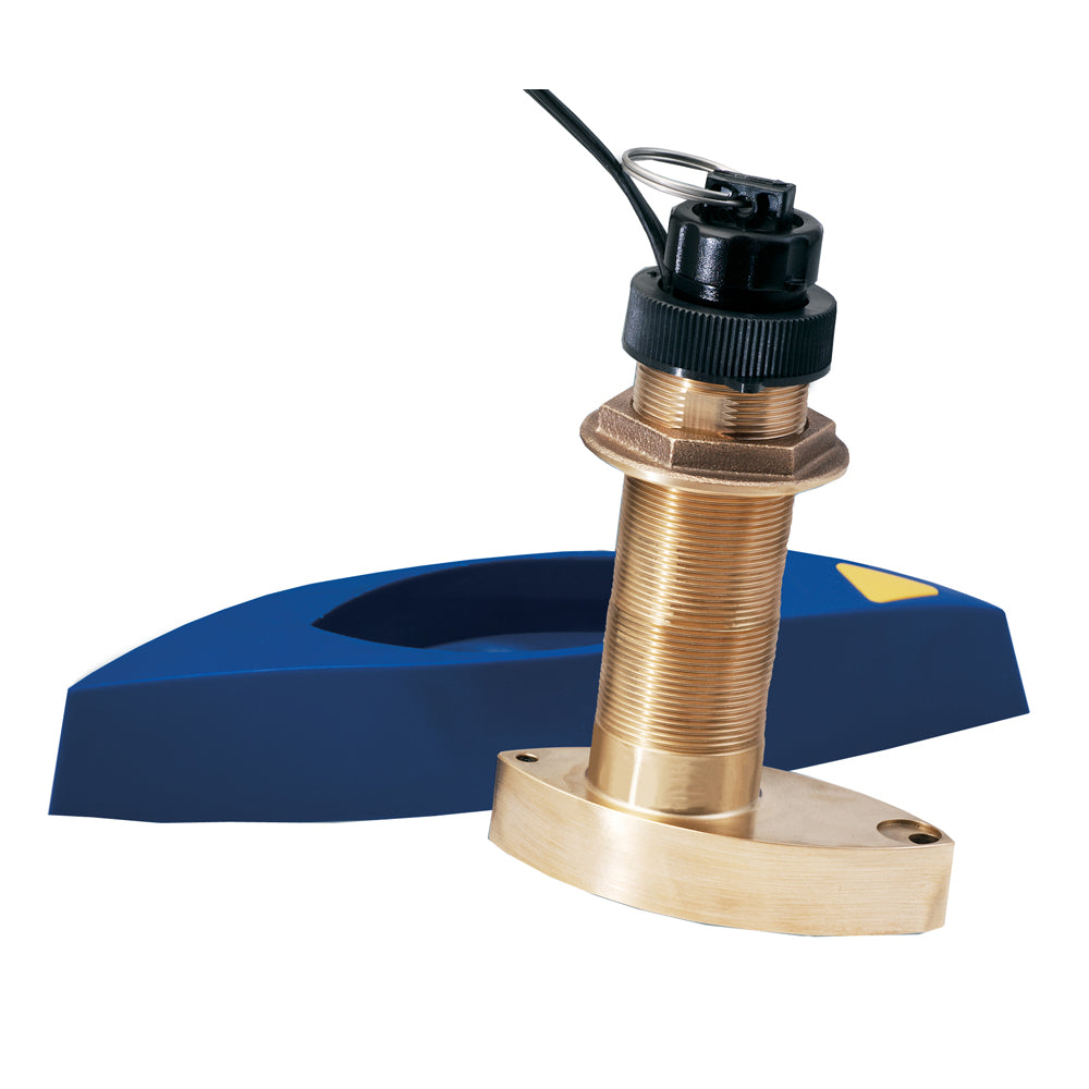 Raymarine B744VL Long Stem Bronze Thru hull Triducer with Fairing Block A66092