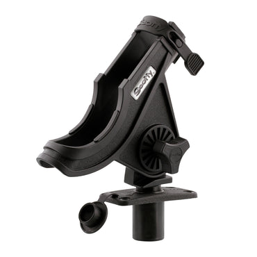 Scotty 281 Bait CasterSpinning Rod Holder w244 Flush Deck Mount  Black 281BK