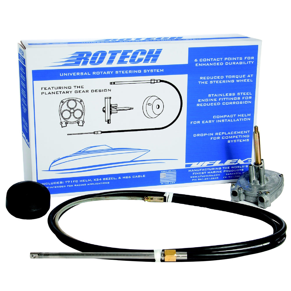 UFlex Rotech 8 Rotary Steering Package  Cable Bezel Helm ROTECH08FC