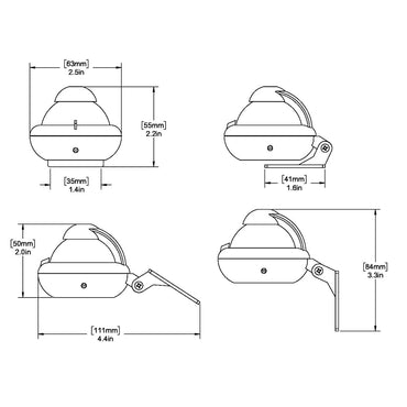 Ritchie X10WM RitchieSport Compass  Bracket Mount  White X10WM